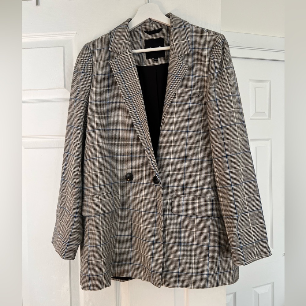 Madewell plaid blazer